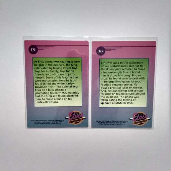 Elvis Presley Vintage Trading Cards 1992/93 (10) - Picture 8 of 10